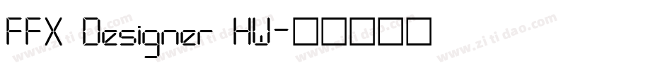 FFX Designer HW字体转换